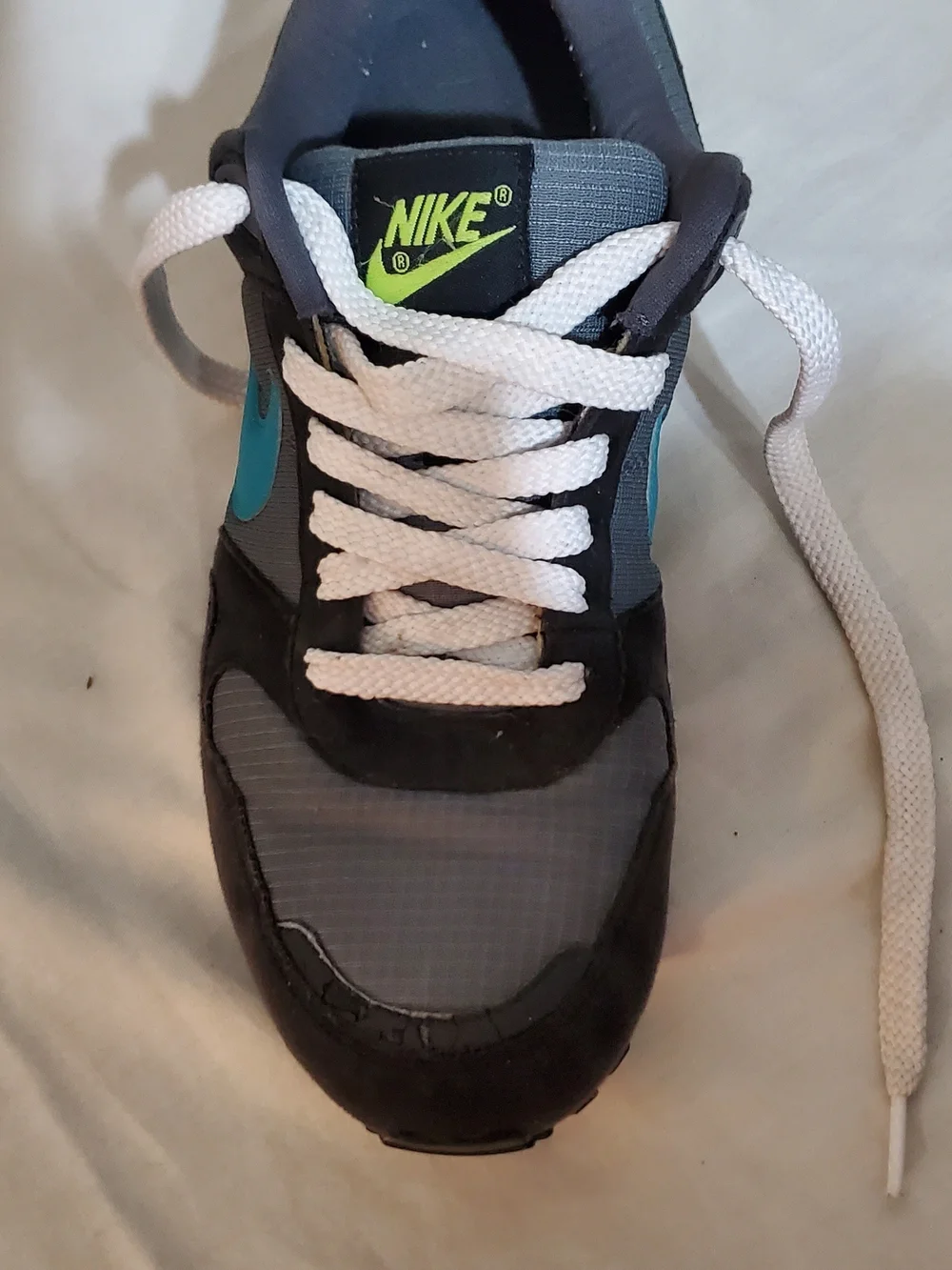 Nike Men’s Gray & Teal Running Sneakers